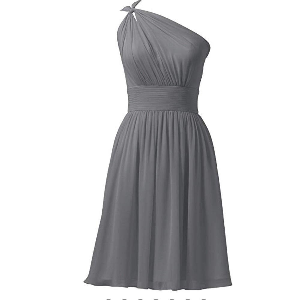 Grey cocktail dress